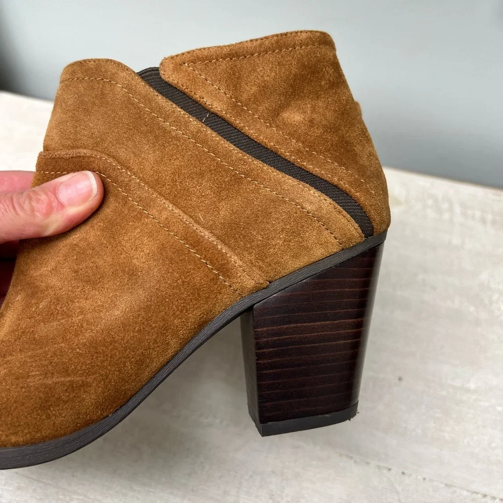 Franco Sarto suede ankle booties women’s size 8.5 - Picture 6 of 10